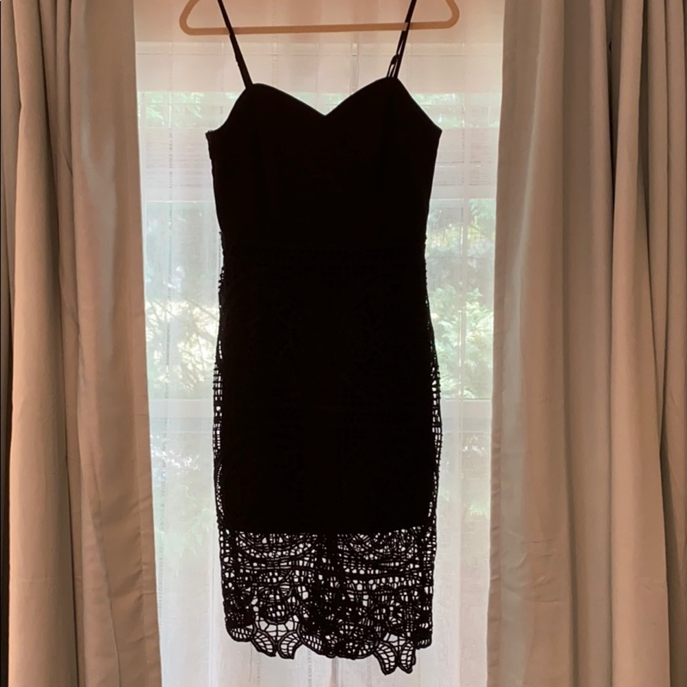 J.O.A. Black lace cocktail dress